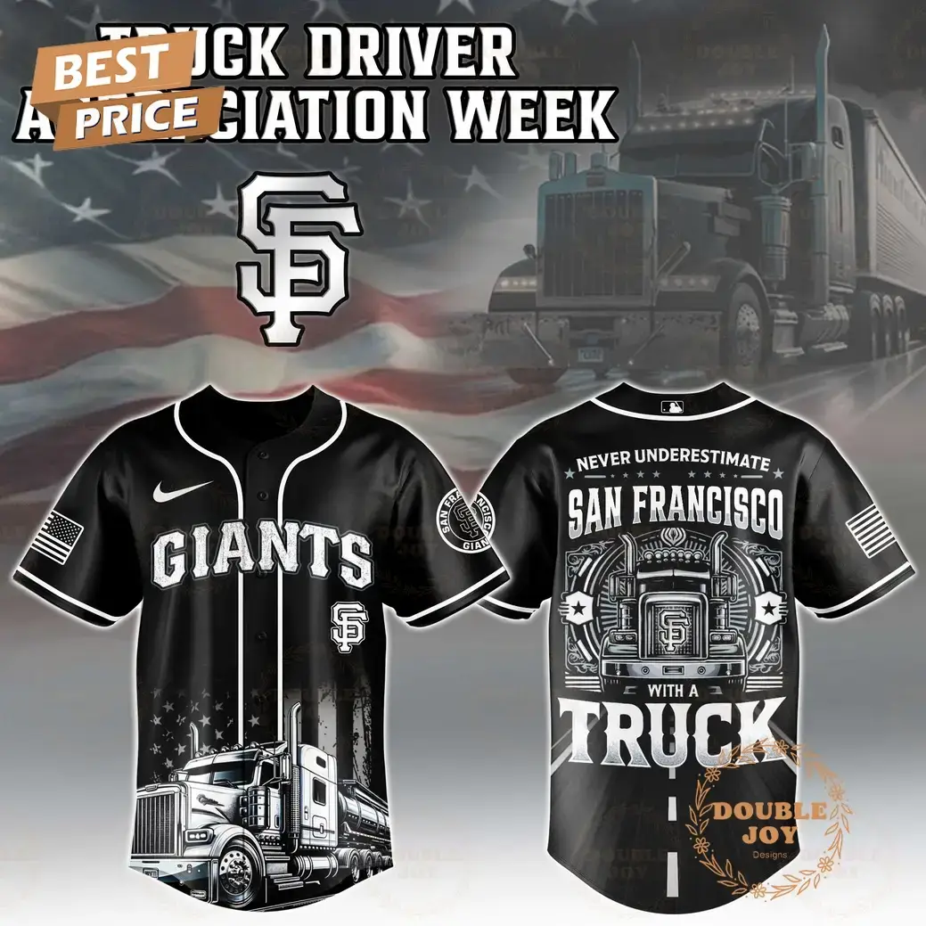 San Francisco Giants Truck Driver Appreciation Week 2025 Limited Edition Baseball Jersey Image