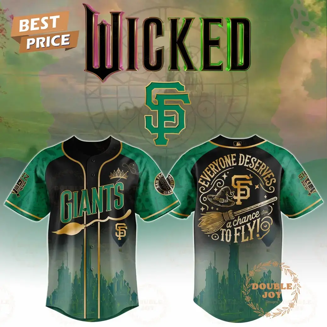 San Francisco Giants Wicked Everyone Deserves A Chance To Fly! 2025 Limited Edition Baseball Jersey Image