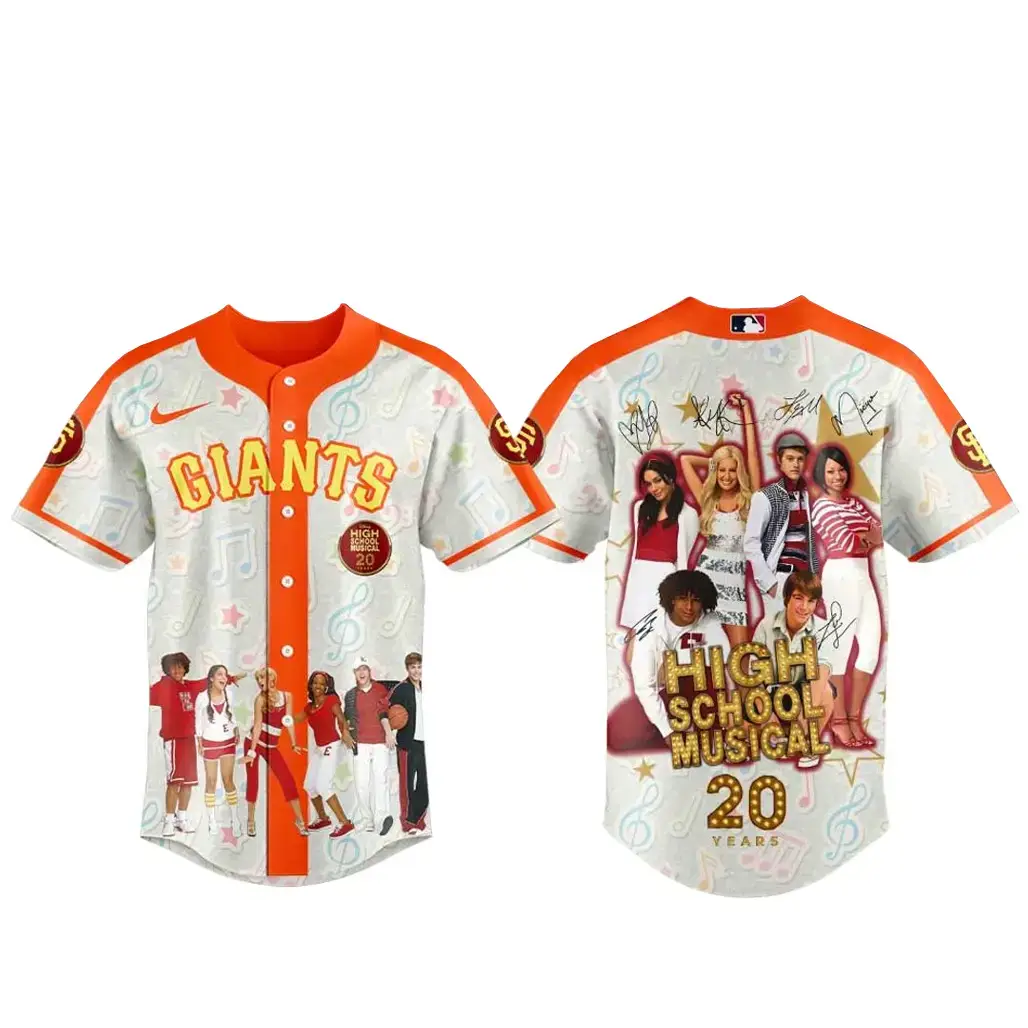 San Francisco Giants x 20th Anniversary High School Musical Baseball Jersey Image