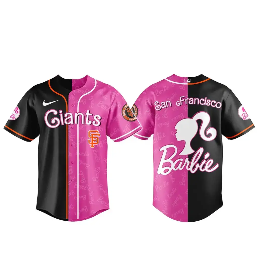 San Francisco Giants x Barbie Night Game Baseball Jersey Image