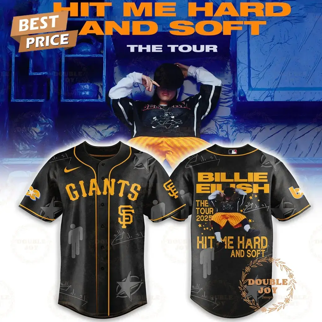 San Francisco Giants x Billie Eilish Hit Me Hard and Soft Special Edition V2 Baseball Jersey Image