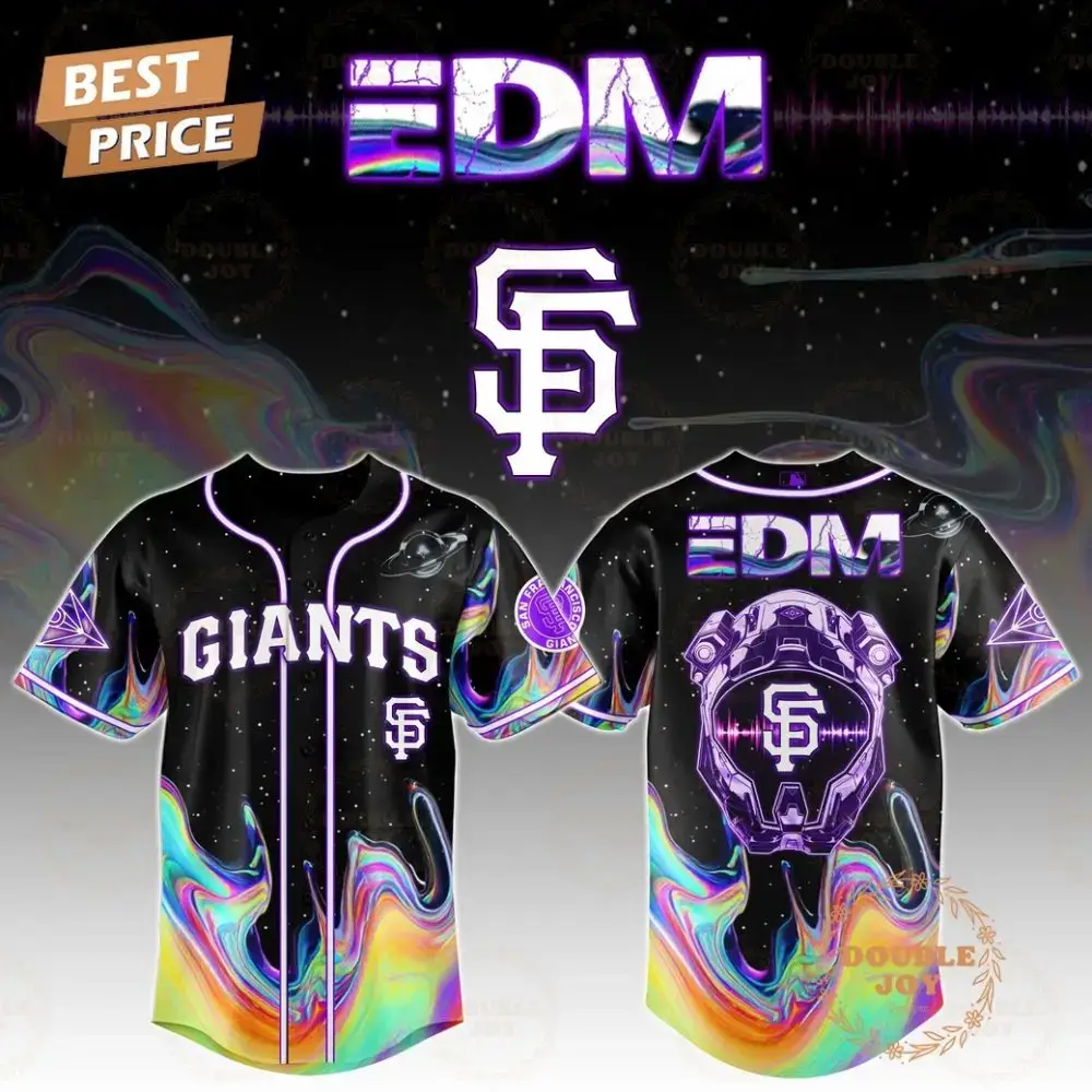 San Francisco Giants X Edm Pulsebeat Jersey Galaxy Edition Baseball Jersey Image
