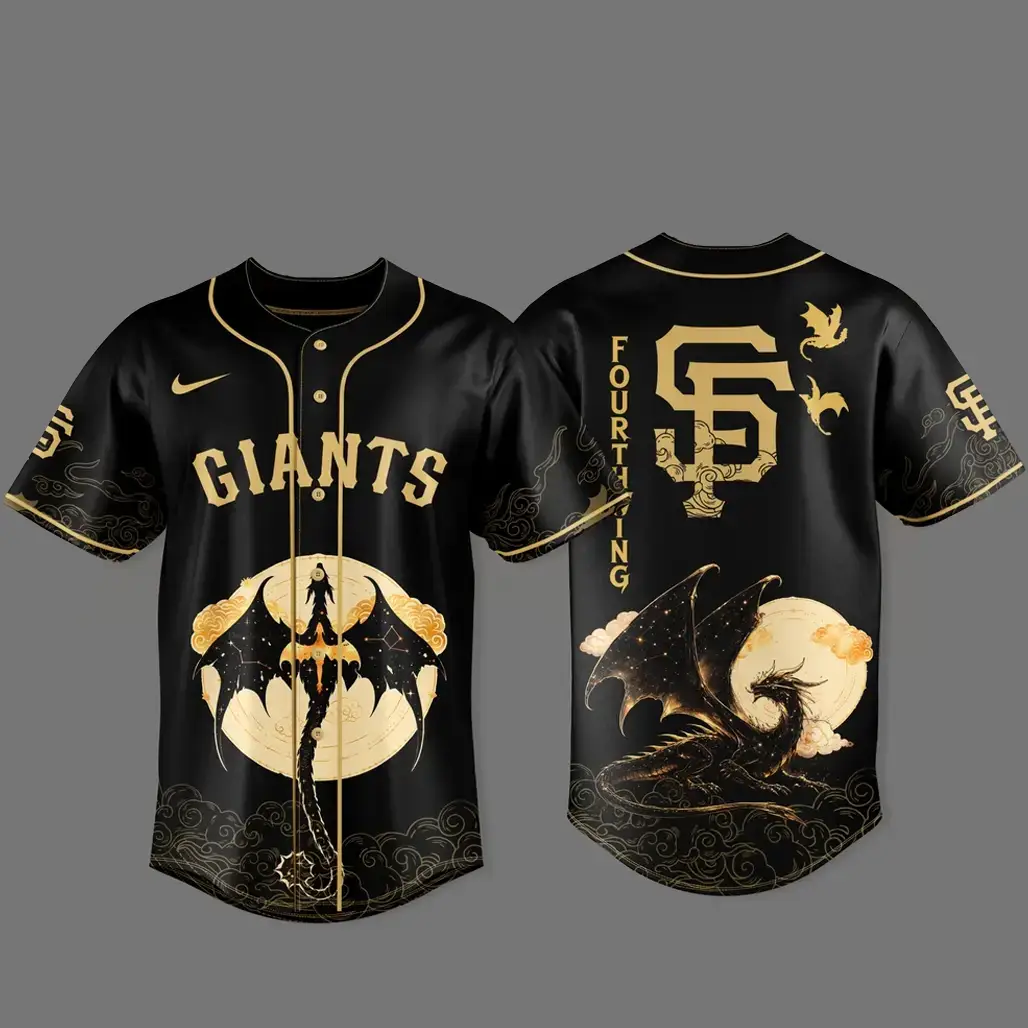 San Francisco Giants x Fourth Wing 2026 Black Baseball Jersey Image