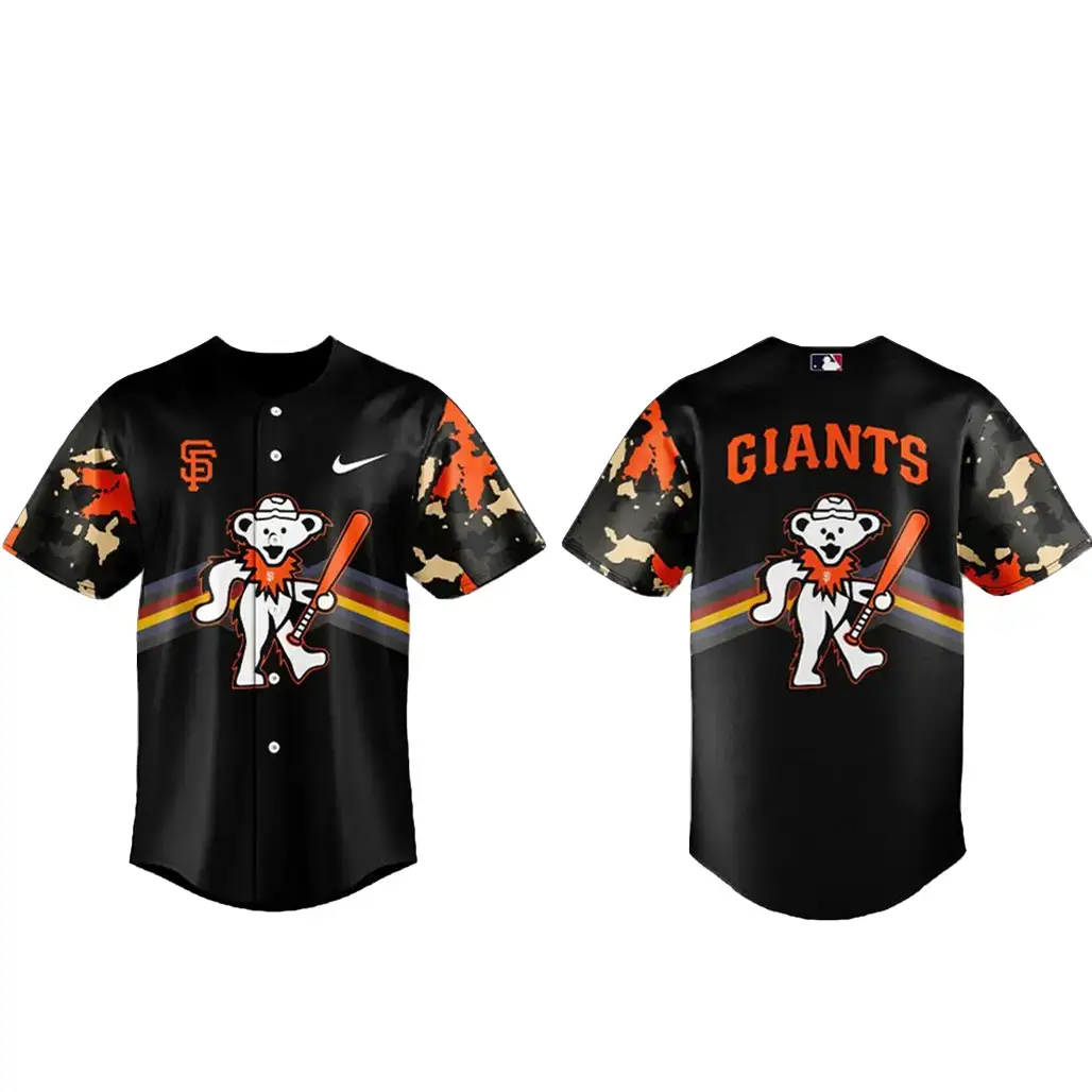 San Francisco Giants x Grateful Dead Night 2026 Baseball Jersey Image