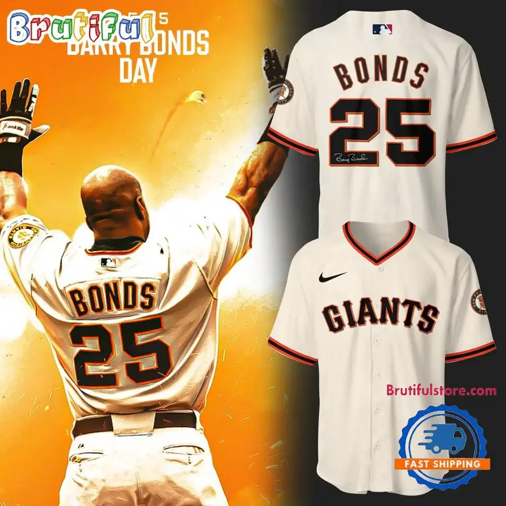 San Francisco Giants X Happy Barry Bonds Day Baseball Jersey Image