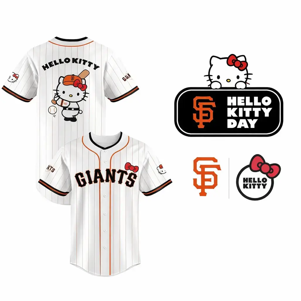 San Francisco Giants x Hello Kitty Day 2026 Baseball Jersey Image