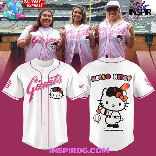 San Francisco Giants X Hello Kitty Special White Jersey Image