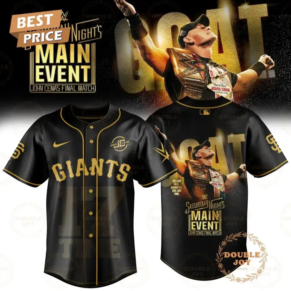 San Francisco Giants X John Cena Final Match 2025 Baseball Jersey Image