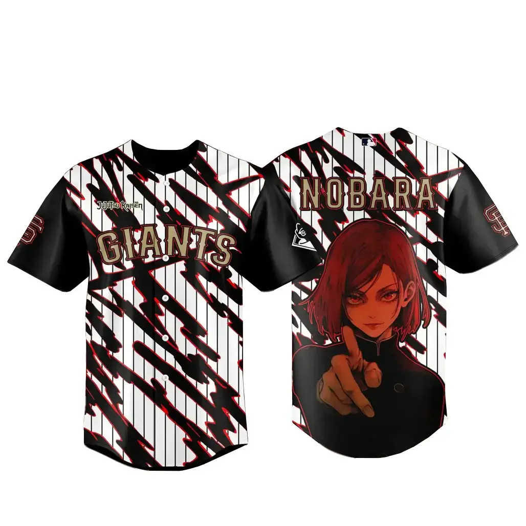 San Francisco Giants x Jujutsu Kaisen Night 2026 Nobara Baseball Jersey Image