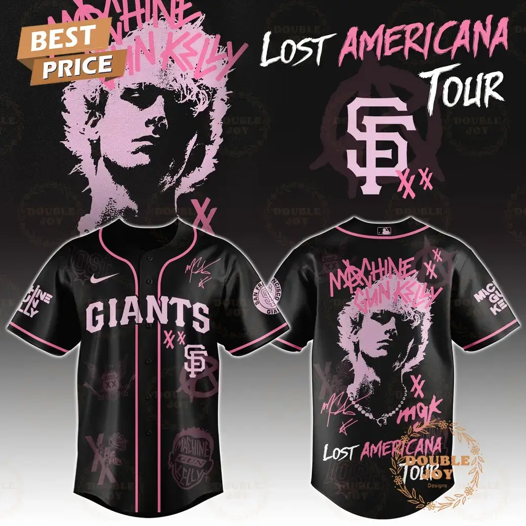 San Francisco Giants x MGK Tour 2025 The Lost Americana Baseball Jersey Image