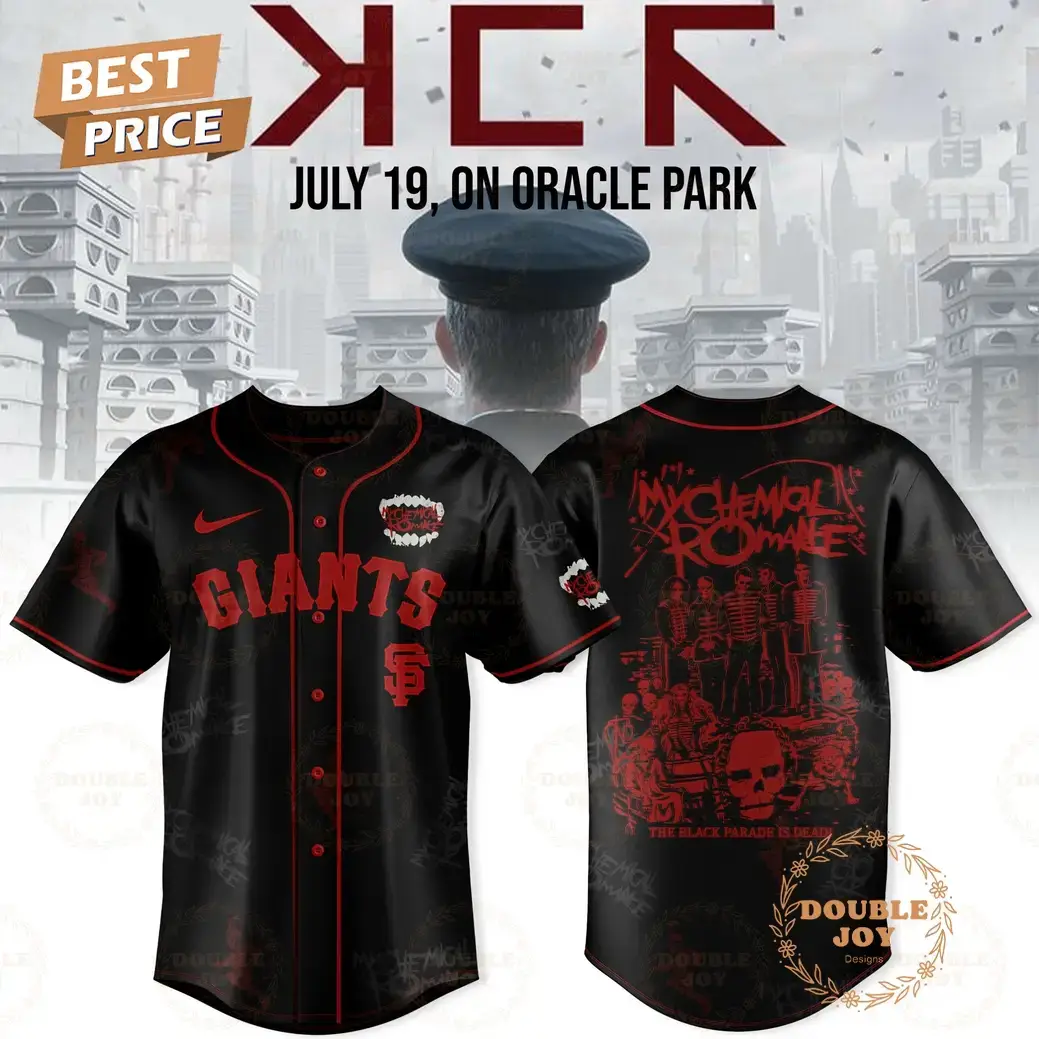 San Francisco Giants x My Chemical Romance Long Live The Black Parade 2025 Limited Edition Baseball Jersey Image