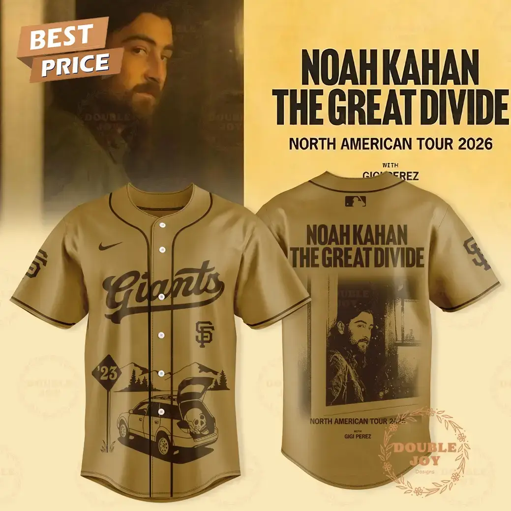 San Francisco Giants x Noah Kahan North American Tour 2026 Baseball Jersey Image