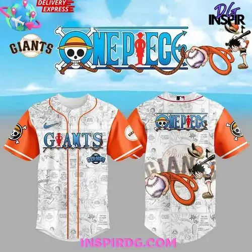 San Francisco Giants X One Piece Grand Line Game Day Jersey Image
