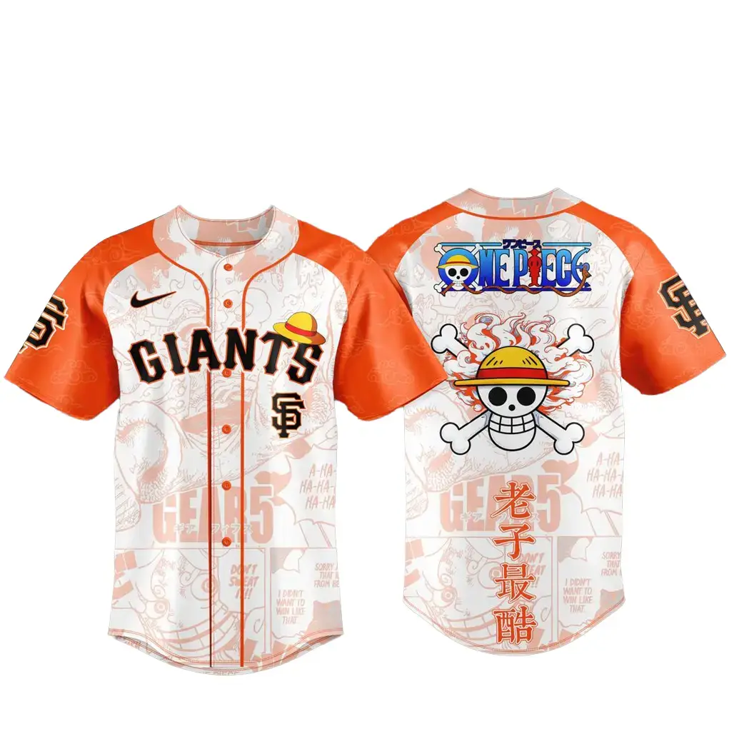 San Francisco Giants x One Piece Night 2026 Game Baseball Jersey Image