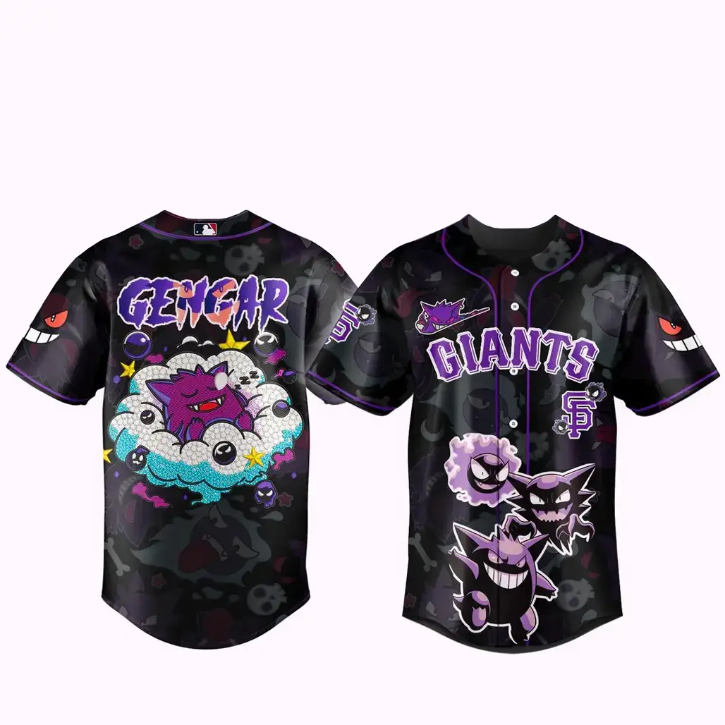 San Francisco Giants x Pokemon Gengar 2026 Baseball Jersey Version 1 Image