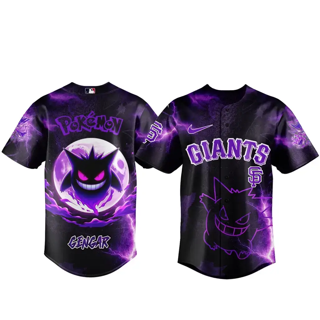 San Francisco Giants x Pokemon Gengar 2026 Baseball Jersey Version 3 Image