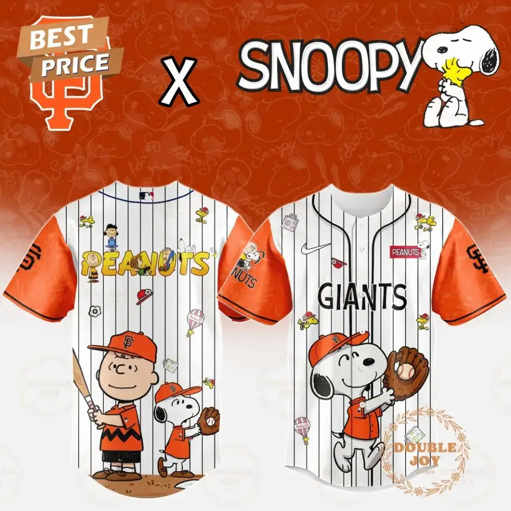 San Francisco Giants X Snoopy 2025 Limited Edition Baseball Jersey Image