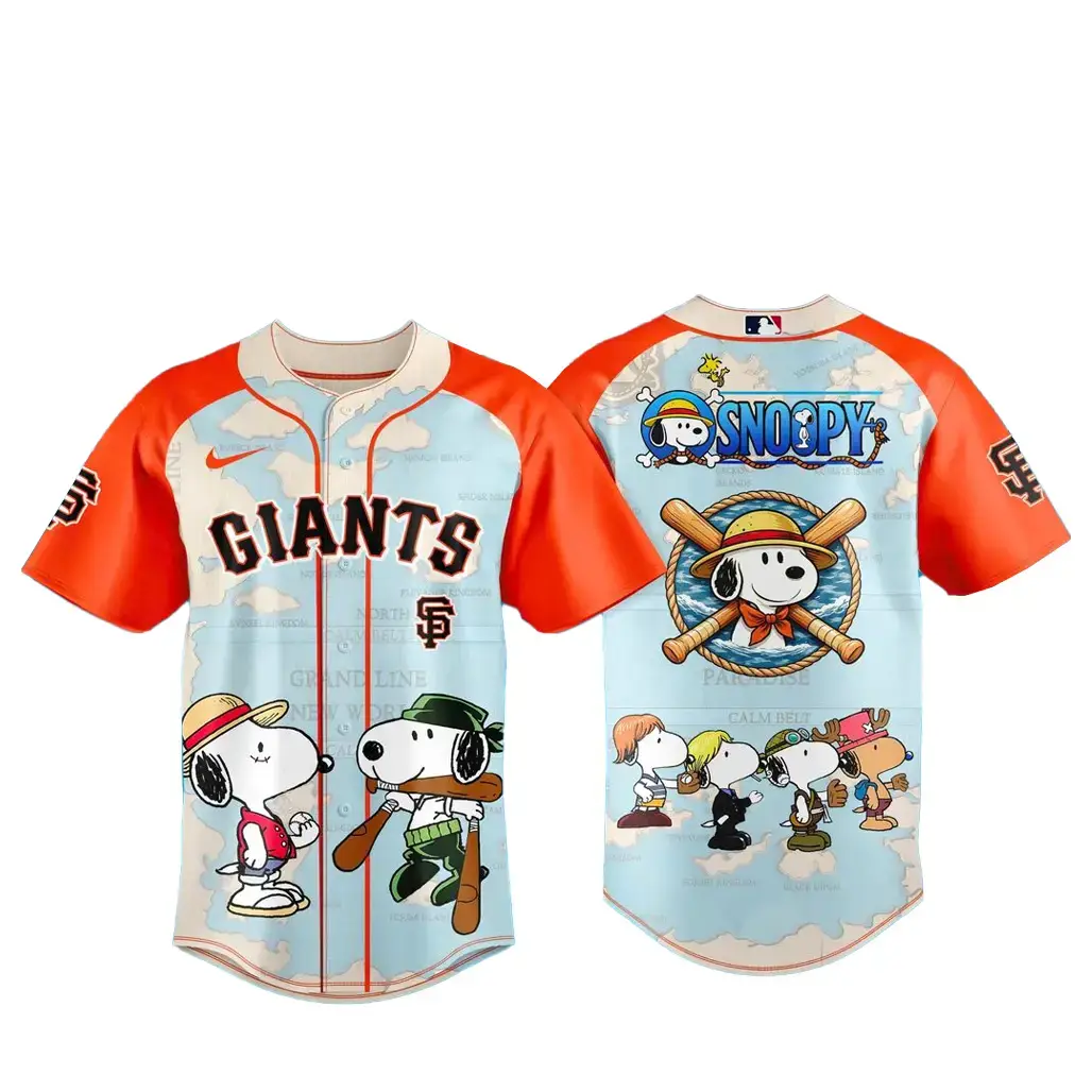 San Francisco Giants x Snoopy 2026 Baseball Jersey Image