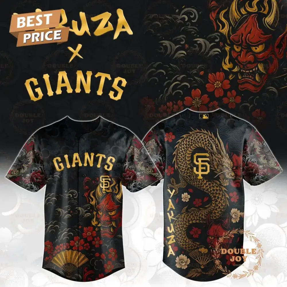 San Francisco Giants Yakuza Dragon Oni 2025 Limited Edition Baseball Jersey Image