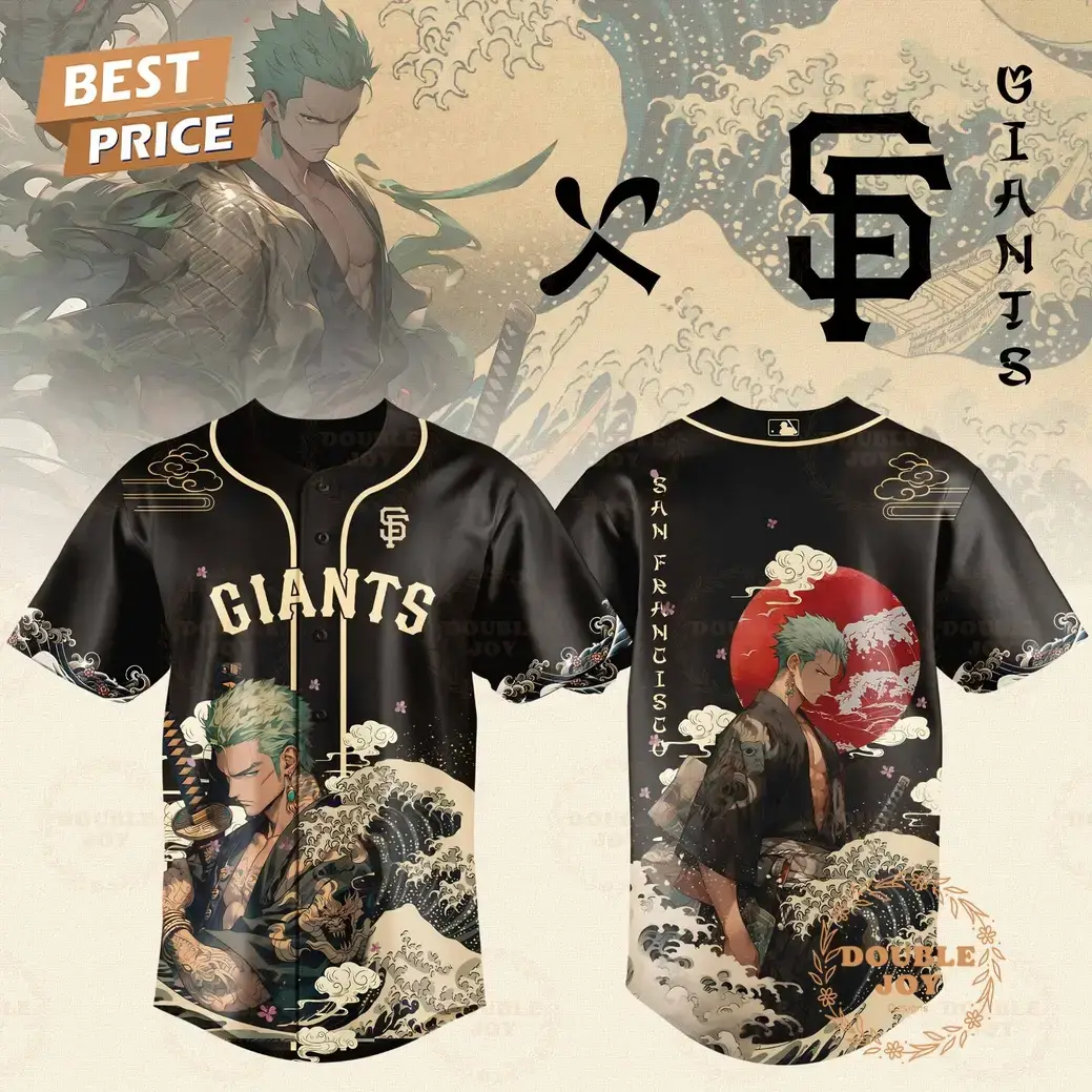 San Francisco Giants Zoro x One Piece 2025 Japan Limited Edition Baseball Jersey Image
