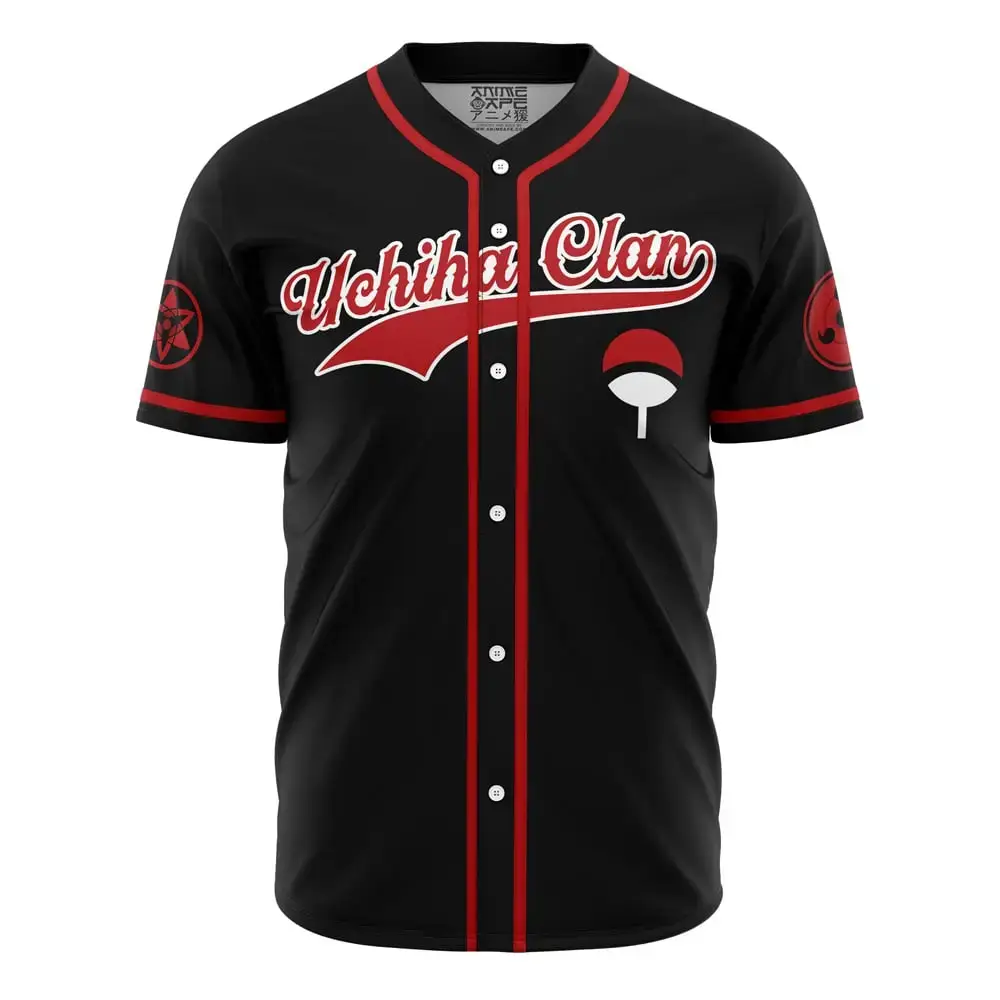 Sasuke Uchiha Clan Shippuden Baseball Jersey Image