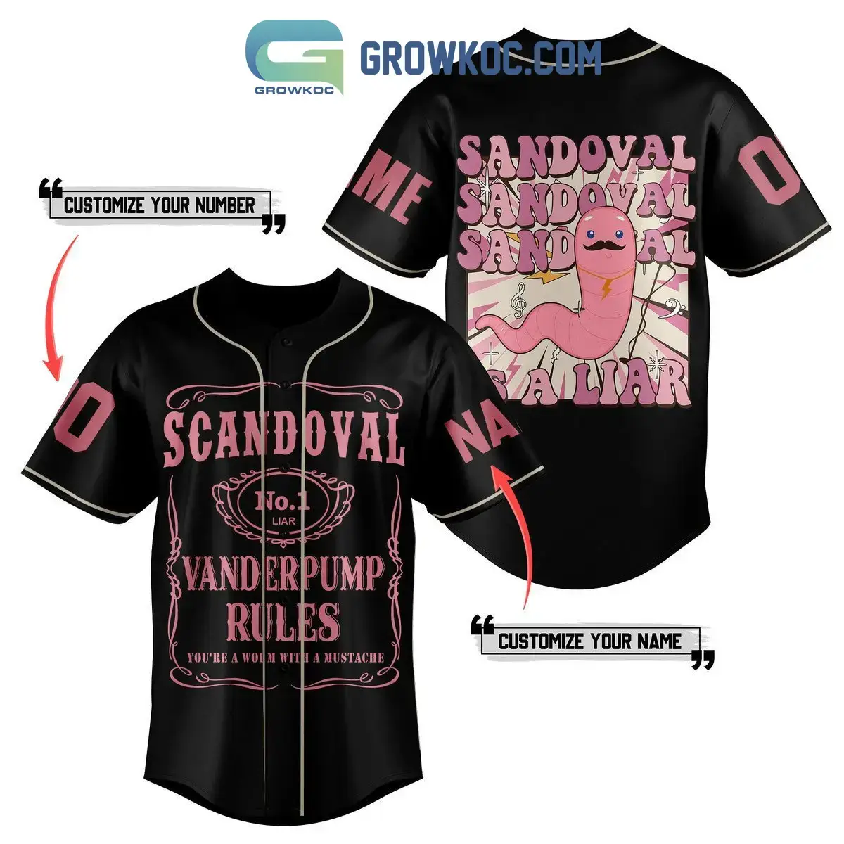 Scandoval No 1 Liar Vanderpump Rules Personalized Baseball Jersey Image