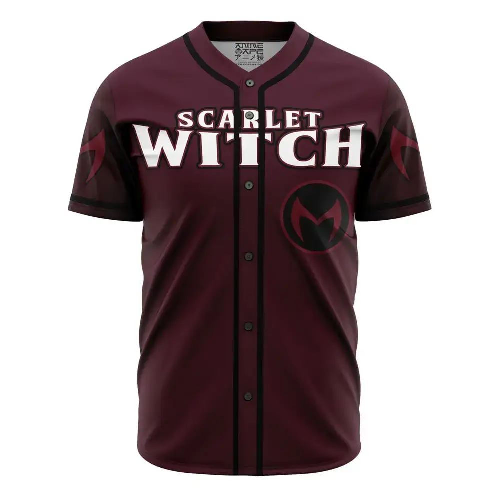 Scarlet Witch Marvel Baseball Jersey Image