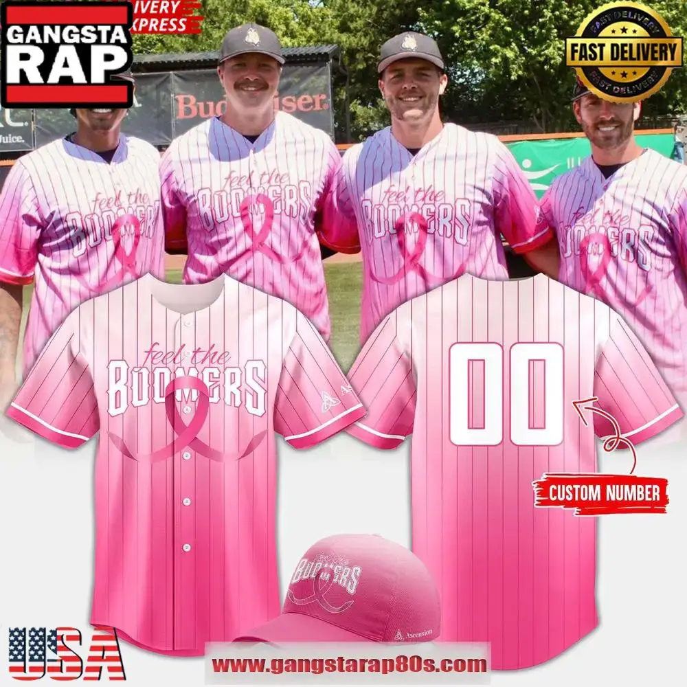 Schaumburg Boomers Breast Cancer Awareness Night 2025 Custom Baseball Jersey Image