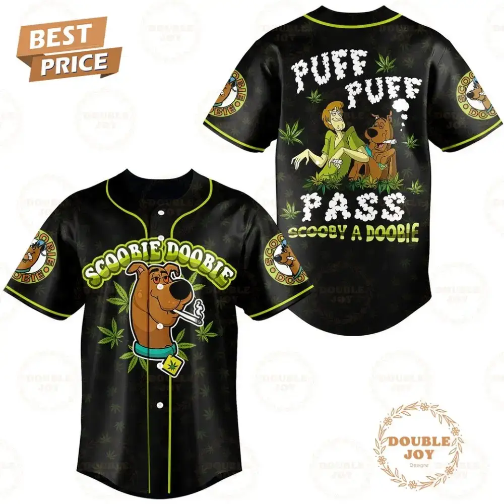 Scoobie Doobie "Puff Puff Pass Scoobie A Doobie" New Edition Baseball Jersey Image
