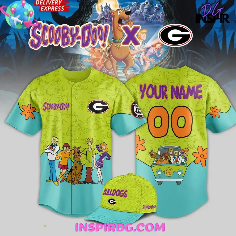 Scooby-Doo X Bulldogs Custom Jersey & Hat Set – Personalized Name & Number Image