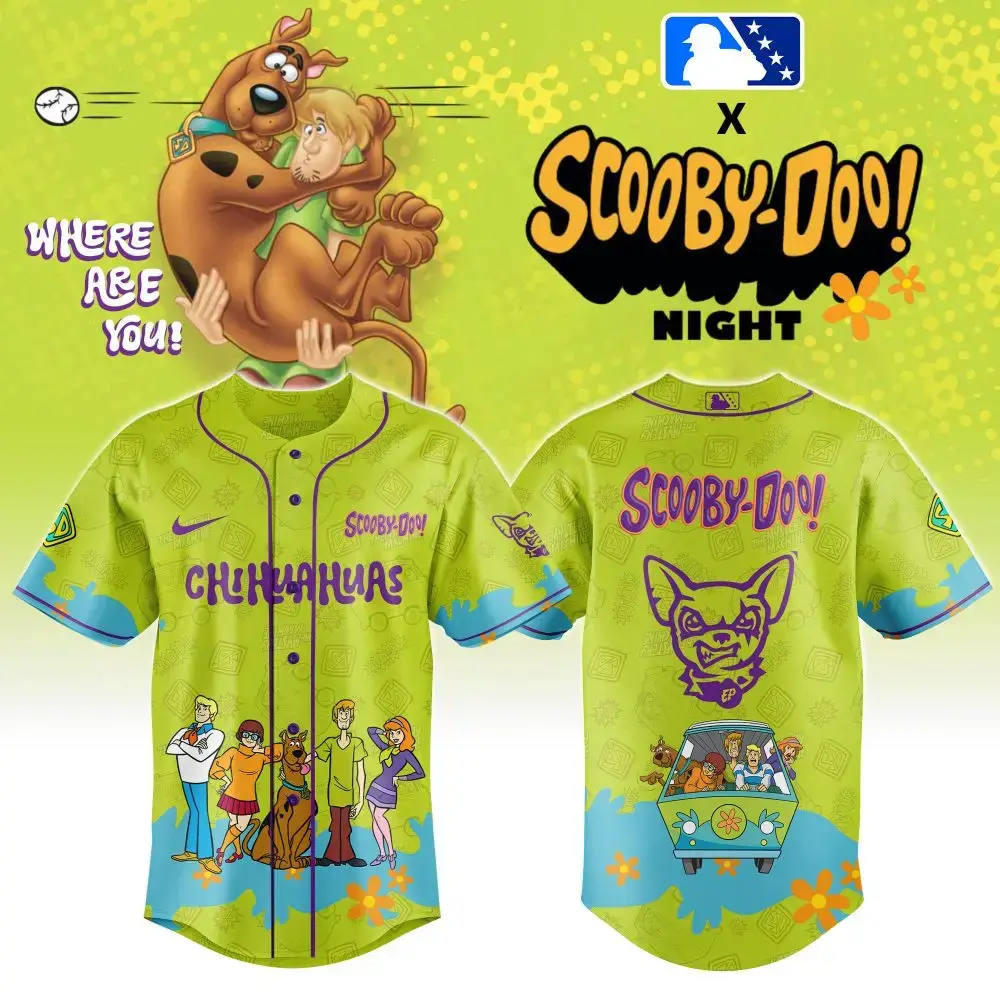 Scooby-Doo X Chihuahuas Baseball Jersey - Limited Edition Fan Gear Image