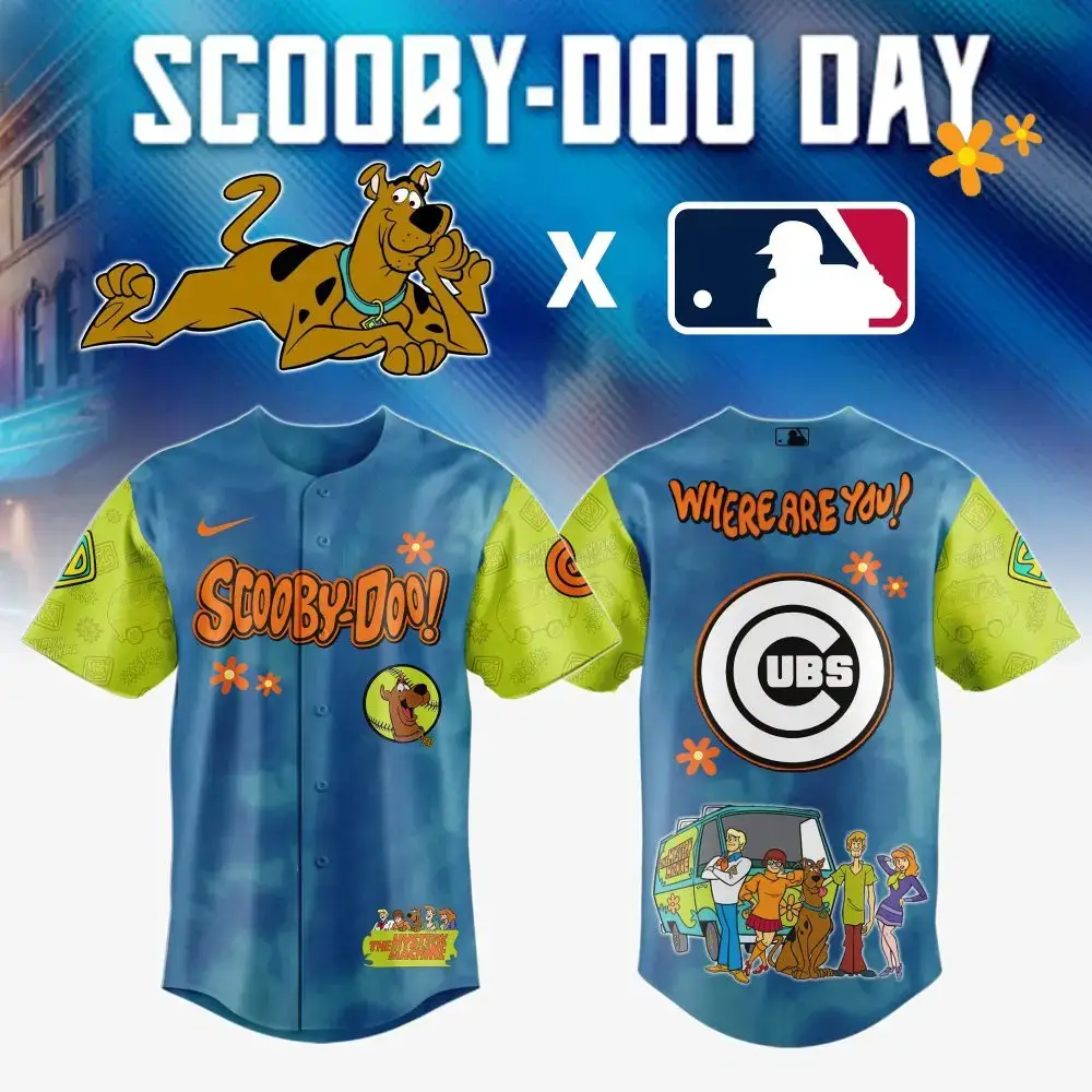 Scooby-Doo X Mlb Cubs Jersey - Limited Edition Fan Gear For Scooby-Doo Day! Image