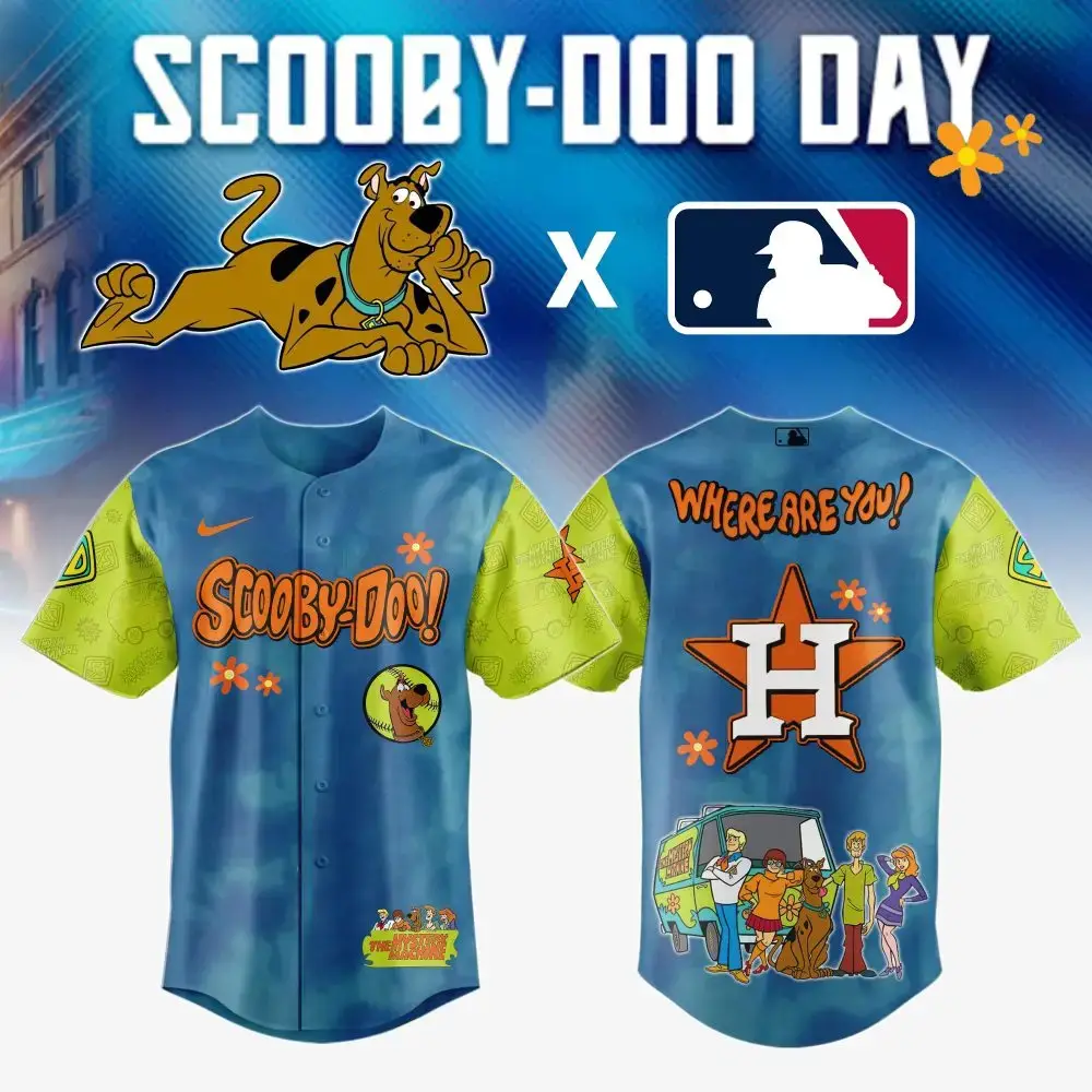 Scooby-Doo X Mlb Houston Astros Limited Edition Jersey - Vibrant & Fun! Image