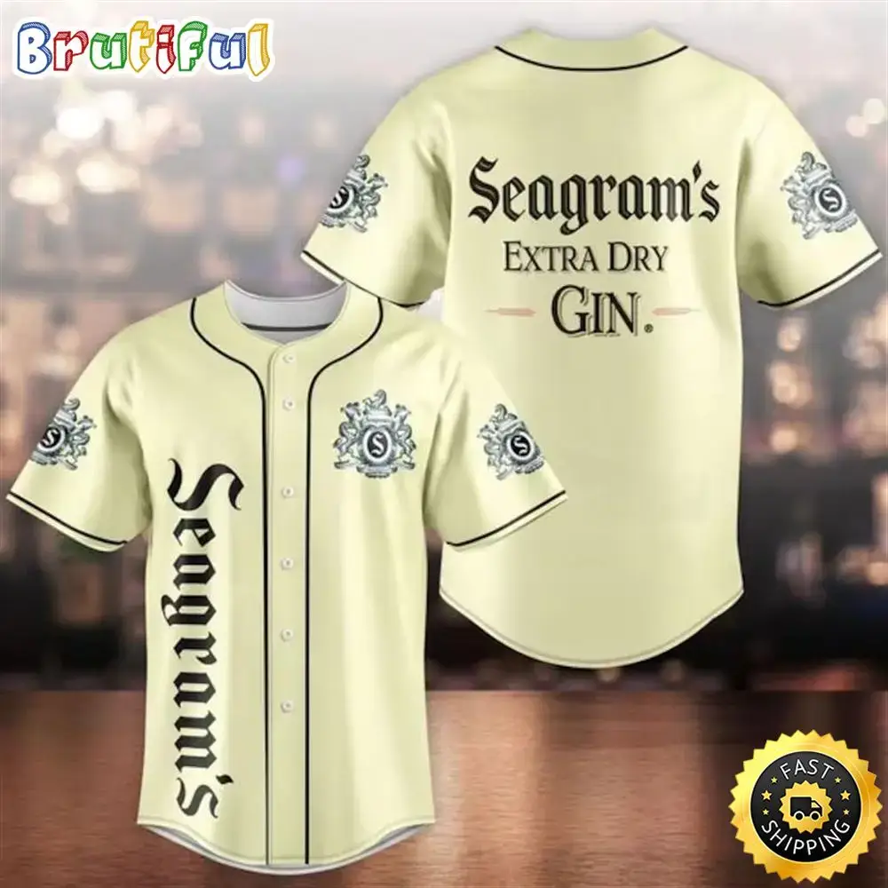 Seagram'S Gin Baseball Jersey Shirt Image