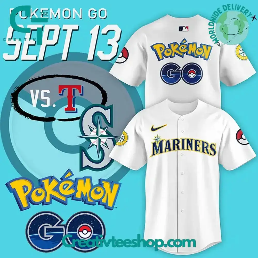 Seattle Mariners 2024 Pokemon Go Night Jersey Image