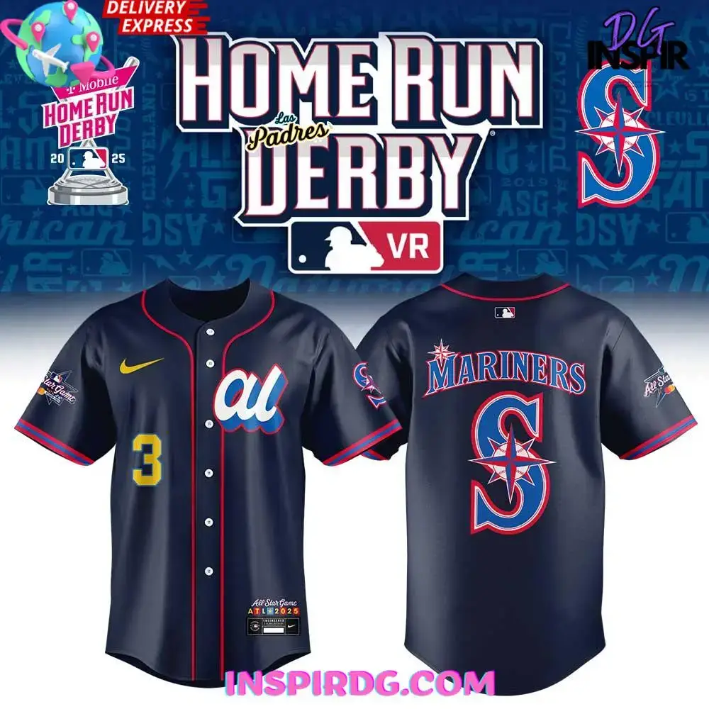 Seattle Mariners 2025 Home Run Derby Baseball Jersey Image