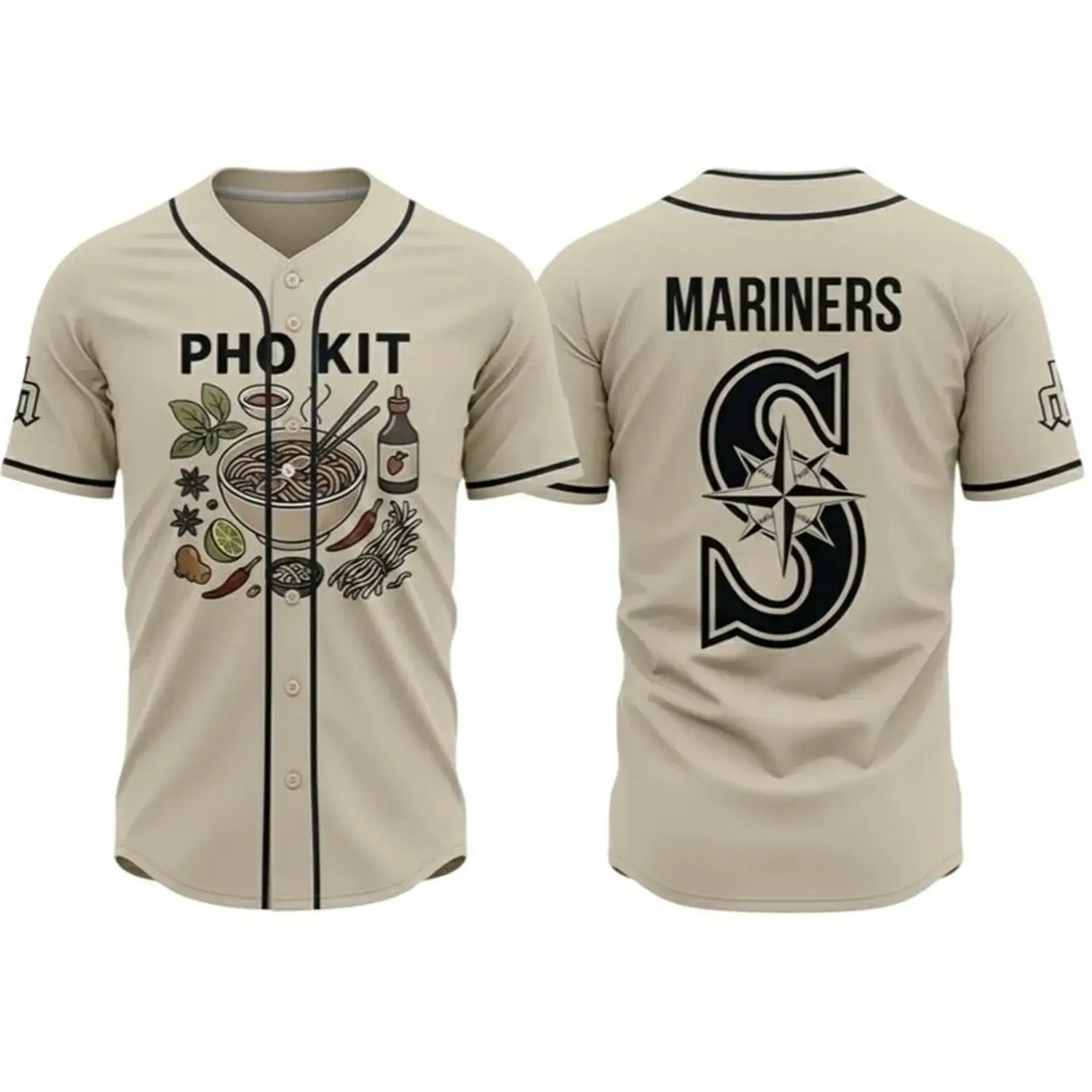 Seattle Mariners 2025 Pho Kit Baseball Jersey Image