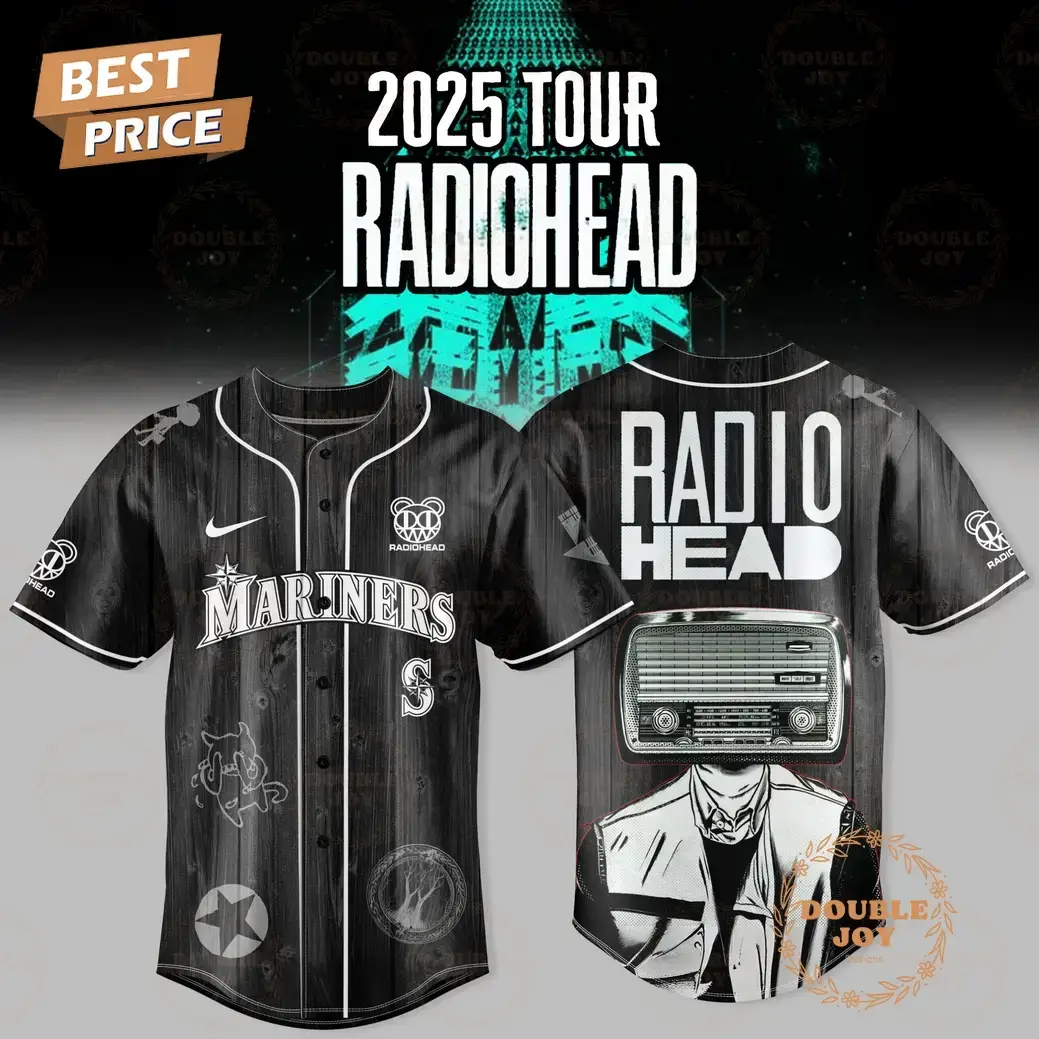 Seattle Mariners 2025 Tour Radiohead Baseball Jersey Image