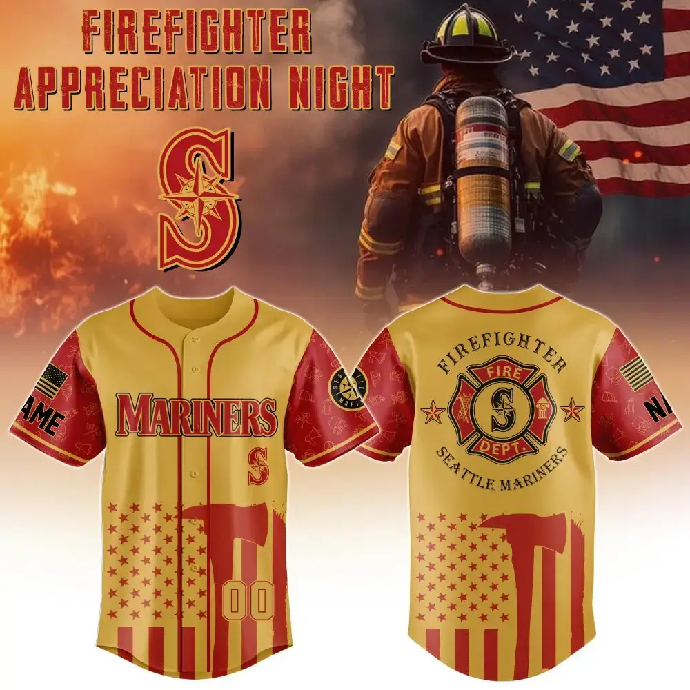 Seattle Mariners Baseball X Firefighter Appreciation Night Special Edition 2025 Image