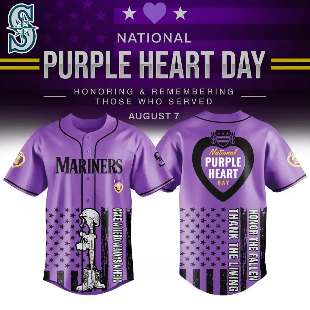 Seattle Mariners Baseball X Purple Heart Day Special Edition 2025 Image