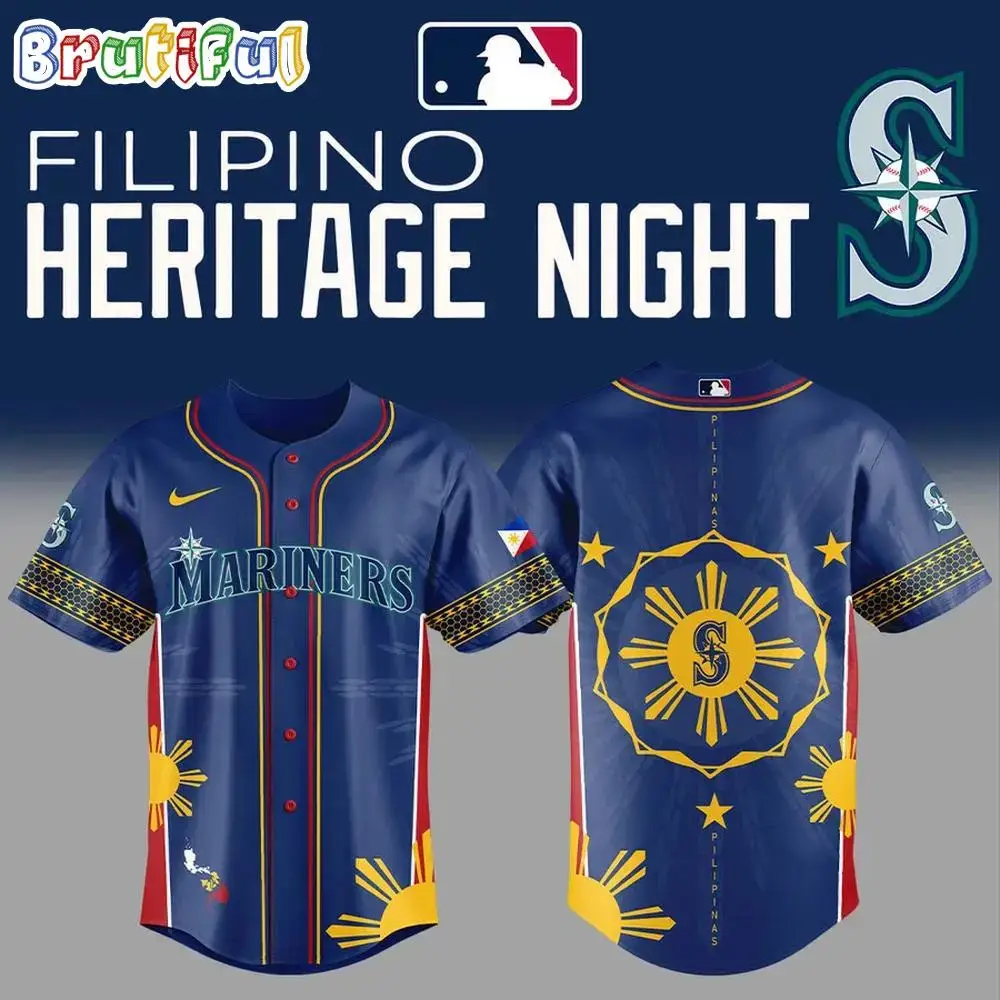 Seattle Mariners Filipino Heritage Night Jersey Shirt Image