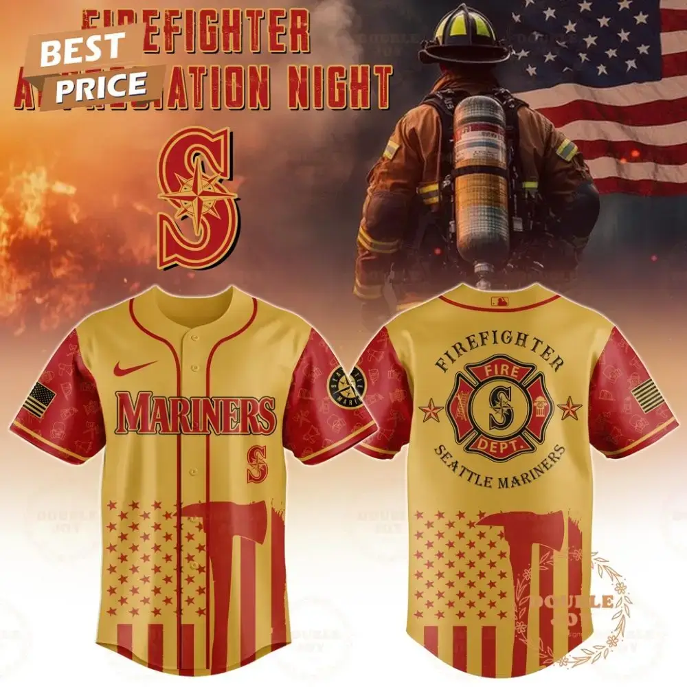 Seattle Mariners Firefighter Appreciation Night 2025 Limited Edition Baseball Jersey Image