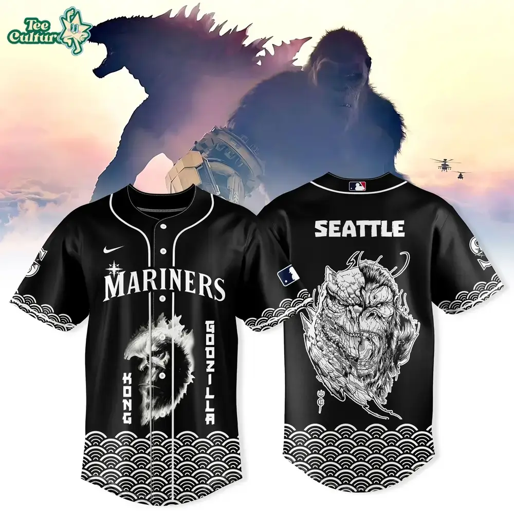 Seattle Mariners Godzilla vs King Kong 2026 Limited Edition Baseball Jersey Image
