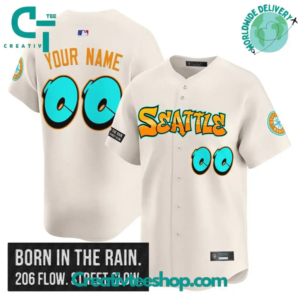 Seattle Mariners 'Graffiti Emerald Drop Edition' Special Baseball Jersey Image