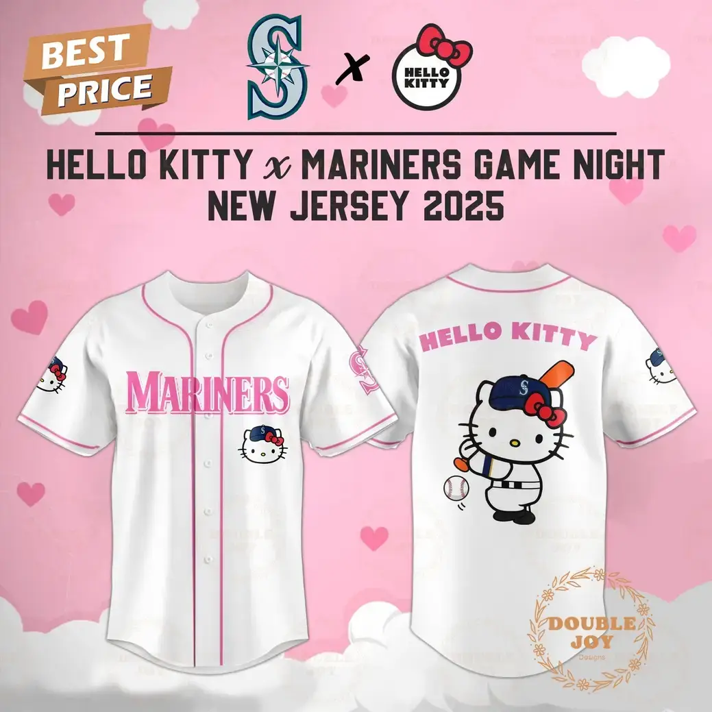 Seattle Mariners Hello Kitty X Cubs Game Night 2025 New Limited Edition Baseball Jersey Image