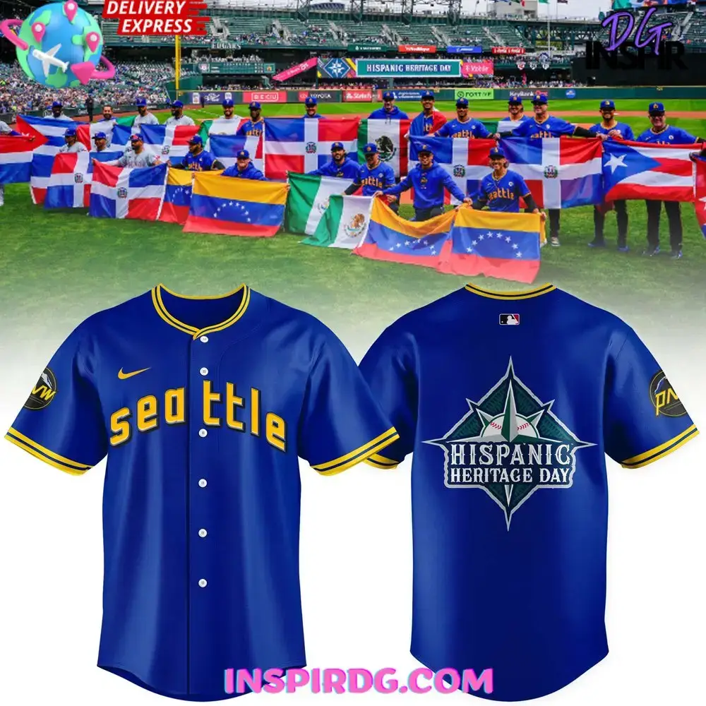 Seattle Mariners Hispanic Heritage Day 2024 Baseball Jersey Image