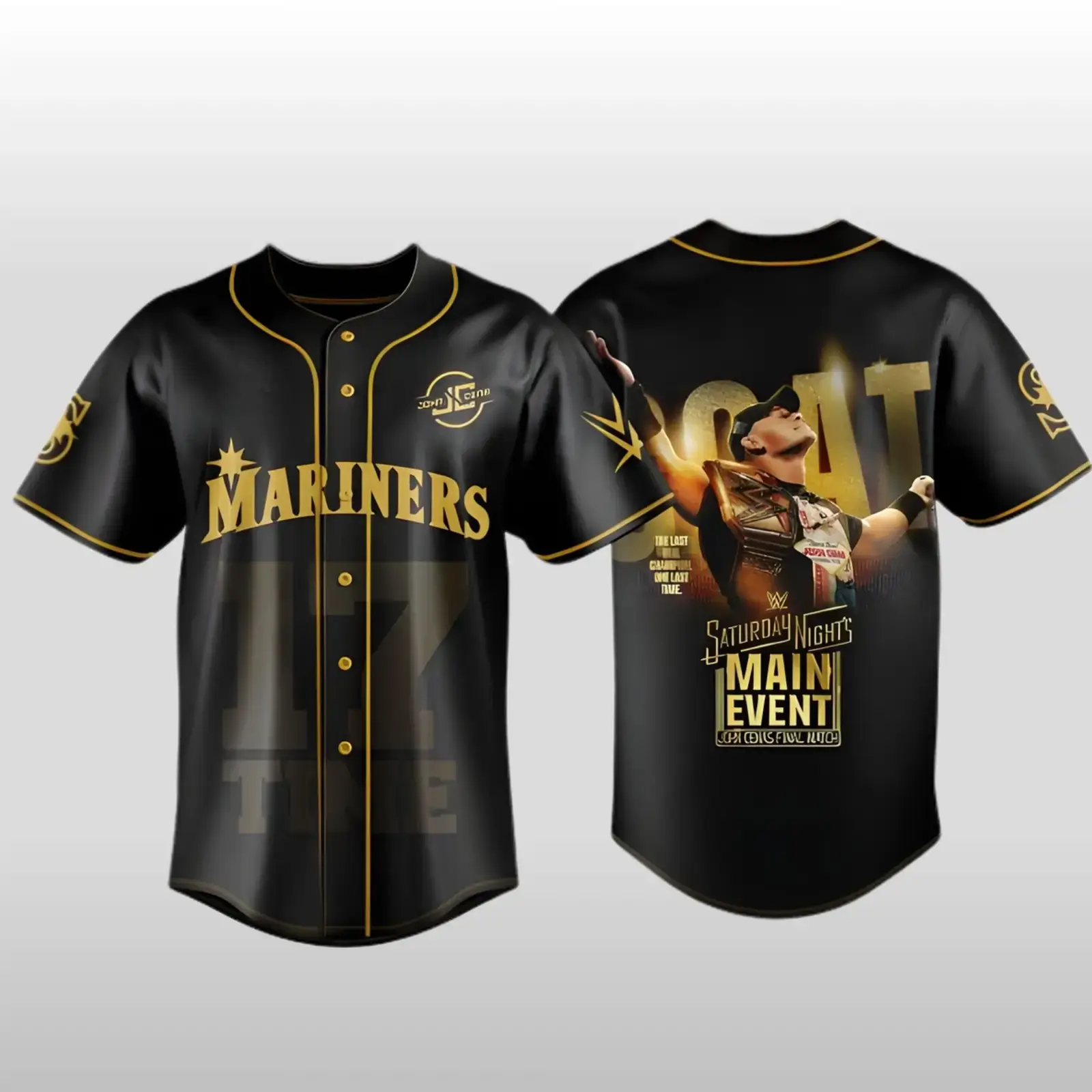Seattle Mariners John Cena Final Match 2025 Saturday Night Baseball Jersey Image