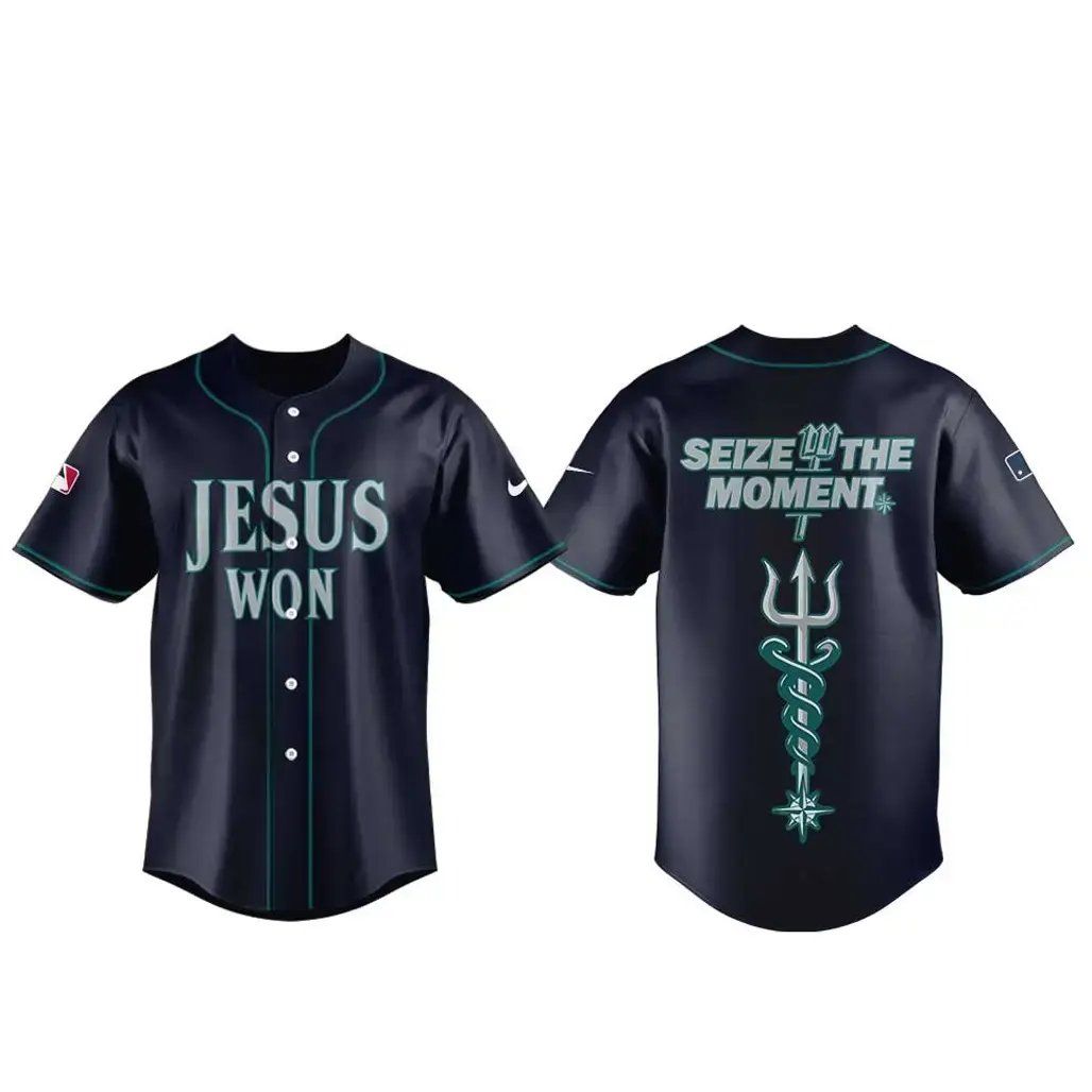 Seattle Mariners JS Seize The Moment Baseball Jersey Image