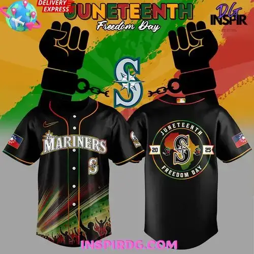 Seattle Mariners Juneteenth Freedom Day 2025 Baseball Jersey Image