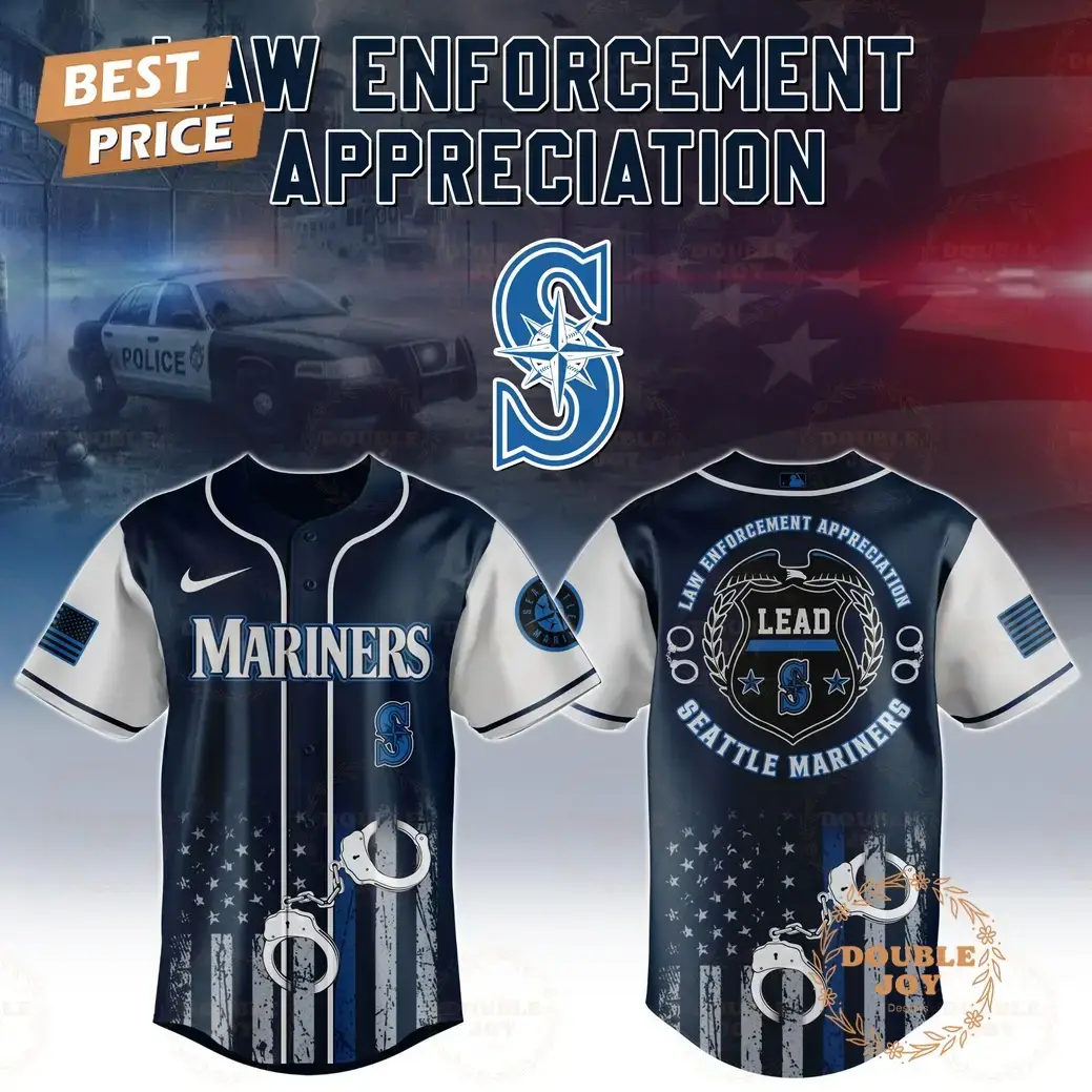 Seattle Mariners Law Enforcement Appreciation Day 2025 Special Edition Baseball Jersey Image